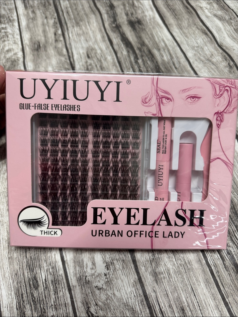 Glue-False Eyelashes - Thick Cluster Lashes
